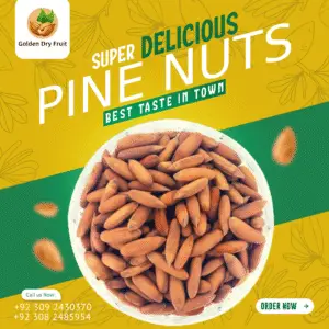 Golden Dry Fruit Pine Nuts – Premium Chilghozay in Pakistan – Fresh, Soft, and Hygienically Packed