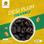 Golden Dry Fruit Black Plum (Gandhari Aloo Bukhara) – Dried black plums packed with flavor, antioxidants, and digestive health benefits.