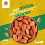 Kagzi Almonds Without Shells – Fresh, Cleaned, and Ready-to-Eat Badam by Golden Dry Fruit, Available in Pakistan