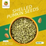 Buy premium shelled pumpkin seeds online in Pakistan from Golden Dry Fruit – rich in protein, fiber, and healthy fats for daily nutrition and energy.