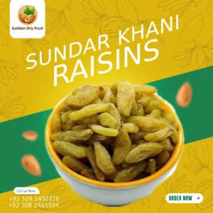 Buy Sundar Khani Raisins Gold Class by Golden Dry Fruit – Soft, Meethi, Premium Quality Kishmish for Snacking and Desserts in Pakistan