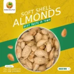 Fresh soft shell almonds by Golden Dry Fruit – easy-to-crack badam with thin shell and premium quality, perfect for delivery in Pakistan